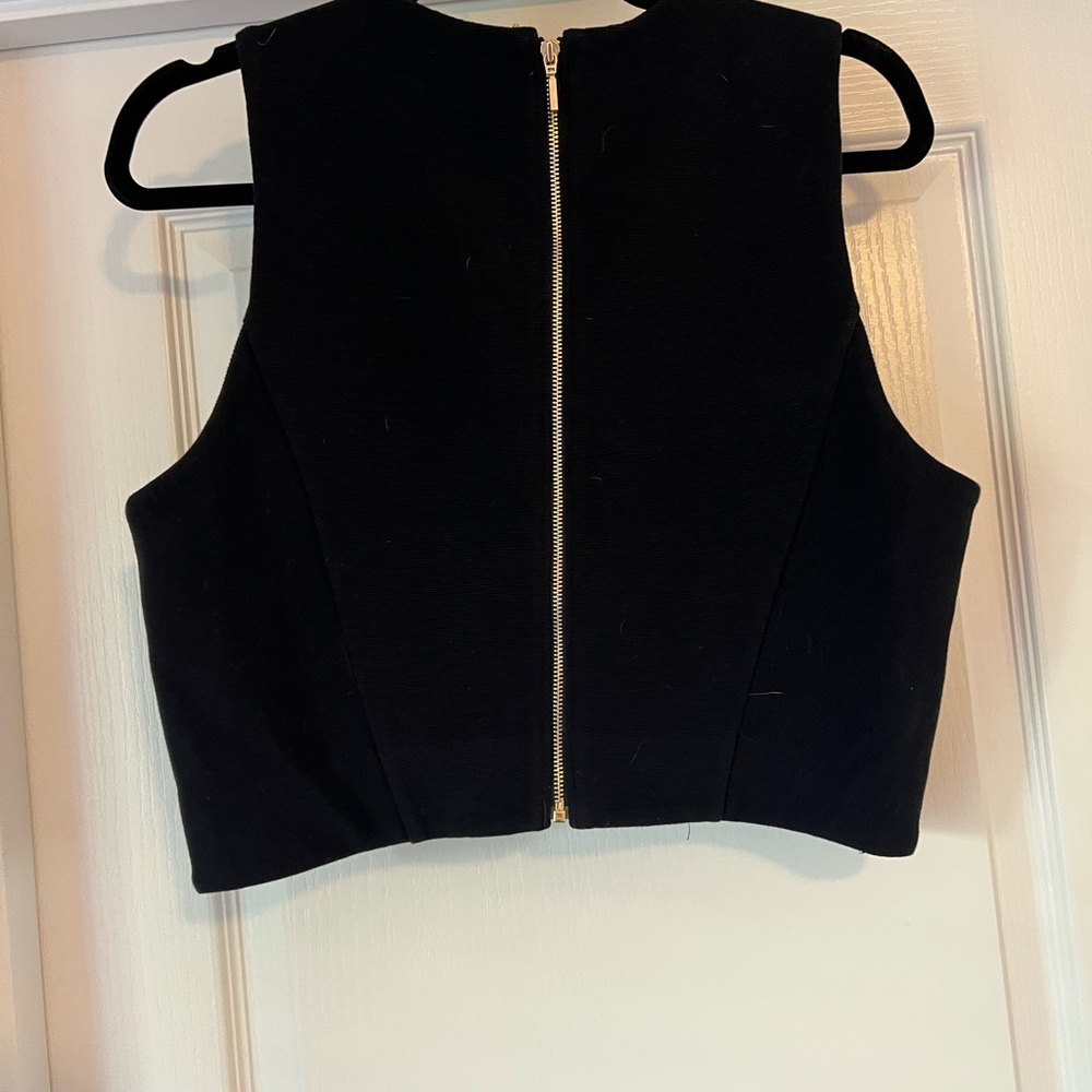 Club Monaco Ribbed Crop Top - Picture 3 of 4